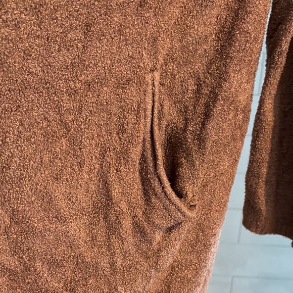 Barefoot Dreams Cozy Brown Cardigan - Picture 3 of 6